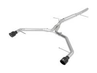 aFe 17-19 Audi A4 (L4-2.0L) MACH Force-Xp  Stainless Steel Axle-Back Exhaust System - Black Tip - 49-36419-B