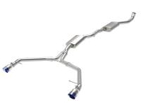 afe MACH Force-Xp 13-16 Audi Allroad L4 SS Cat-Back Exhaust w/ Blue Flame Tips - 49-36438-L