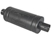 aFe MACH Force-Xp 409 SS Muffler w/ Black finish 2-1/2in Inlet & Oulet 14in x 16in Diameter