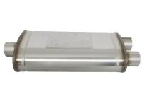 aFe - aFe MACHForce XP SS Muffler 3in Center Inlet / 3in Offset Outlet 22in L x 11in W x 6in H Body - Image 3