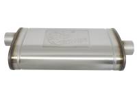 aFe - aFe MACHForce XP SS Muffler 3in Center Inlet / 3in Offset Outlet 22in L x 11n W x 6in H Body - 49M00016 - Image 3