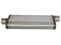 aFe - aFe MACHForce XP SS Muffler 3in Center Inlet / 3in Offset Outlet 22in L x 9in W x4in H Body - Image 2