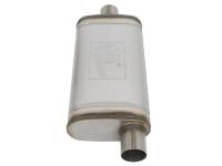 aFe - aFe MACHForce XP SS Muffler 2.5in Center Inlet / 2.5in Offset Outlet 18in L x 9in W x4in H Body - Image 3