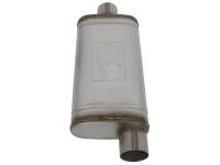 aFe - aFe MACHForce XP SS Muffler 3in Center Inlet / 3in Offset Outlet 18in L x 9in W x4in H Body - Image 2