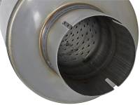 aFe - aFe MACH Force-Xp 409 SS Muffler 3-1/2in ID Center/Center x 7in Dia x 24in L - Round Body - 49M00024 - Image 4