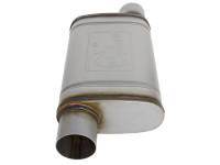 aFe - MACH Force-Xp 409 SS Muffler 3in ID Offset/Offset x 4in H x 9in W x 14in L - Oval Body - Image 2