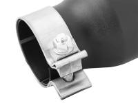 aFe - aFe MACH Force-XP 409 SS Single Wall Universal Clamp On Exhaust Tip - Black - Image 2