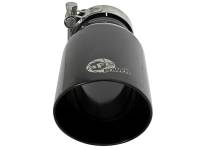 aFe - aFe MACH Force-Xp Universal 409 SS Single-Wall Clamp-On Exhaust Tip - Black - Image 2