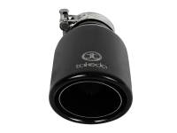 aFe - aFe Takeda 304 Stainless Steel Clamp-On Exhaust Tip 2.5in.Inlet / 4in Outlet - Black - Image 4