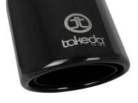 aFe - aFe Takeda 304 Stainless Steel Clamp-On Exhaust Tip 2.5in.Inlet / 4in Outlet - Black - Image 5