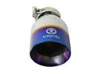 aFe - aFe Takeda 304 Stainless Steel Clamp-On Exhaust Tip 2.5in Inlet / 4in Outlet - Blue Flame - Image 4