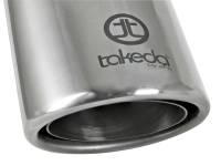 aFe - aFe Takeda 304 Stainless Steel Clamp-On Exhaust Tip 2.5in. Inlet / 4in. Outlet / 8in. L - Polished - Image 2