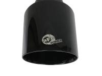 aFe - aFe Takeda 409 SS Clamp-On Exhaust Tip 2.5in. Inlet / 4.5in. Outlet / 7in. L - Black - Image 5