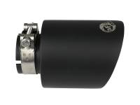 aFe - aFe Takeda 304 SS Clamp-On Exhaust Tip 2.5in. Inlet / 4.5in. Outlet / 7in. L - Black - Image 3