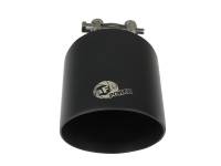 aFe - aFe Takeda 304 SS Clamp-On Exhaust Tip 2.5in. Inlet / 4.5in. Outlet / 7in. L - Black - Image 4