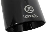 aFe - aFe Takeda 409 SS Clamp-On Exhaust Tip 2.5in. Inlet / 4.5in. Outlet / 9in. L - Black - Image 4