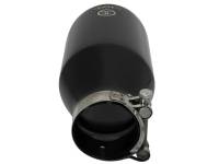 aFe - aFe Takeda 409 SS Clamp-On Exhaust Tip 2.5in. Inlet / 4.5in. Outlet / 9in. L - Black - Image 5