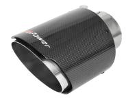 aFe MACH Force-Xp 304 SS Clamp-On Exhaust Tip 2.5in. Inlet / 4.5in. Outlet / 7in. L - Carbon Fiber - 49T25454-C07