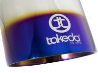 aFe - aFe Takeda 304 Stainless Steel Clamp-On Exhaust Tip 2.5in. Inlet / 4.5in. Outlet - Blue Flame - Image 5