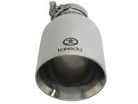 aFe - aFe Takeda 304 Stainless Steel Clamp-On Exhaust Tip 2.5in. Inlet / 4.5in. Outlet / 9in. L - Polished - Image 4