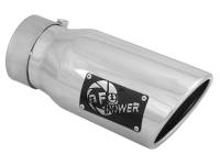 aFe - aFe MACH Force-Xp 3in Inlet x 4in Outlet x 9in Length 304 Stainless Steel Exhaust Tip Polished - Image 1