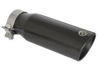 aFe MACH Force-Xp 409 Stainless Steel Clamp-on Exhaust Tip 3in Inlet 4in Outlet - Black - 49T30404-B121