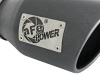 aFe - aFe MACH Force-Xp 3in 304 SS Metallic Black Exhaust Tip 3in In x 4-1/2in Out x 9in L Clamp-On Right - Image 2