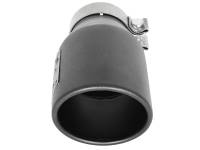 aFe - aFe MACH Force-Xp 3in 304 SS Metallic Black Exhaust Tip 3in In x 4-1/2in Out x 9in L Clamp-On Right - Image 5