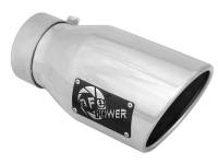 aFe - aFe MACH Force-Xp 3in Inlet x 4-1/2in Outlet x 9in Length 304 Stainless Steel Exhaust Tip - Image 1