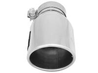 aFe - aFe MACH Force-Xp 3in Inlet x 4-1/2in Outlet x 9in Length 304 Stainless Steel Exhaust Tip - Image 2