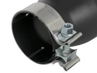 aFe - aFe MACH Force-Xp 409 SS Exhaust Tip Black (Left Side) 3in In x 4-1/2in Out x 9in L Clamp-On - Image 4