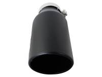 aFe - aFe Power MACH Force-Xp 4in In x 6in Out x 15in L Driver Side Clamp-On 4in 409 SS Exhaust Tip-Black - Image 2