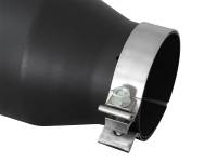 aFe - aFe Power MACH Force-Xp 4in In x 6in Out x 15in L Driver Side Clamp-On 4in 409 SS Exhaust Tip-Black - Image 3