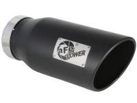 aFe MACH Force-XP 409 SS Right Side Single Wall Exhaust Tip 5in Inlet x 7in Outlet x 15in L - 49T50701-B15