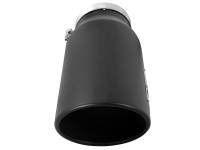 aFe - aFe POWER MACH Force-Xp 5in 304 Stainless Steel Exhaust Tip 5In x 7Out x15Lin Bolt-On Right-Blk - Image 3