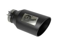 aFe - aFe Power Universal 5in Inlet 8in Outet MACH Force-XP Clamp-On Exhaust Tip - Black - Image 1