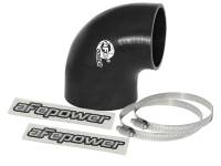 aFe Magnum FORCE CAI Univ. Silicone Coupling Kit (3.5in. ID to 3in. ID) 90Deg. Elbow Reducer - Black - 59-00072