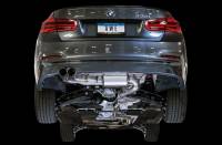 AWE Tuning - AWE Tuning BMW F3X 28i / 30i Touring Edition Axle-Back Exhaust Single Side - 80mm Silver Tips - Image 3