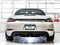 AWE Tuning - AWE Tuning Porsche 718 Boxster / Cayman Track Edition Exhaust - Diamond Black Tips - Image 4