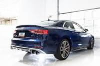 AWE Tuning - AWE Tuning Audi B9 S4 Touring Edition Exhaust - Non-Resonated (Silver 102mm Tips) - Image 3