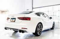 AWE Tuning - AWE Tuning Audi B9 S4 Track Edition Exhaust - Non-Resonated (Black 102mm Tips) - Image 5