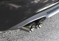 AWE Tuning - AWE Tuning Audi B8 A4 Touring Edition Exhaust - Single Side Polished Silver Tips - Image 2