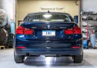 AWE Tuning - AWE Tuning BMW F30 320i Touring Exhaust w/Performance Mid Pipe - Chrome Silver Tip (90mm) - Image 2