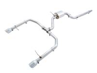 AWE Tuning - AWE Tuning 18-21 Volkswagen Jetta GLI Mk7 Track Exhaust - Chrome Silver Tips (Fits High-Flow DP) - Image 1