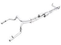 AWE Tuning - AWE Tuning 22-23 GMC Sierra 1500 AT4X 6.2L 0FG Catback Split Dual (Flat Bumper) - Bashguard(No Tips) - Image 1