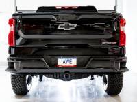 AWE Tuning - AWE Tuning 22-23 GMC Sierra 1500 AT4X 6.2L 0FG Catback Split Dual (Flat Bumper) - Bashguard(No Tips) - Image 7