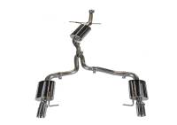 AWE Tuning Audi B8 A5 2.0T Touring Edition Exhaust - Dual Outlet Polished Silver Tips