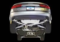 AWE Tuning - AWE Tuning Audi C7 A6 3.0T Touring Edition Exhaust - Dual Outlet Chrome Silver Tips - Image 2