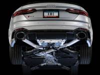 AWE Tuning - AWE Tuning Audi B9 RS 5 Sportback Track Edition Resonated for Perf Cats Exhaust w/Diamond Black Tips - Image 4