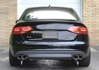 AWE Tuning - AWE Tuning Audi B8 A4 Touring Edition Exhaust - Quad Tip Polished Silver Tips - Does Not Fit Cabrio - Image 2